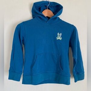 Psycho Bunny Hoodie Sweater Embroidered Size Small 7/8 Cotton Pullover